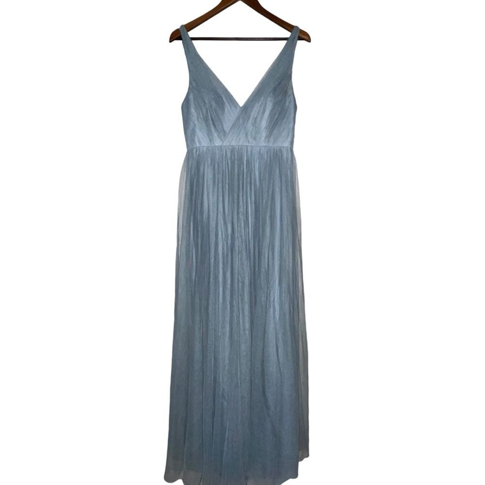 Revelry Cinderella Blue Chiffon Formal Dress